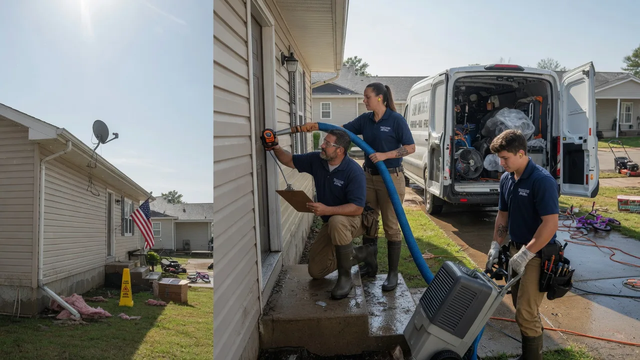 Ceiling Water Damage Restoration in Thornville, OH near me